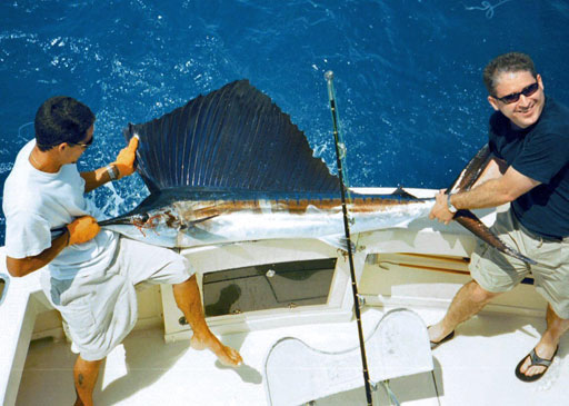 This big Sailfish was caught off Bal Harbour