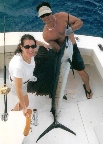 This big Sailfish was caught off Bal Harbour
