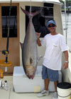 This 100 lb Amberjack was caught on a fishing charter off Miami Beach