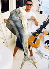 CThis 52 lb Mahi Mahi was caught while charter fishing aboard Old Hat