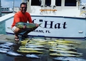 Deep Sea Fishing off Miami Beach produce big Mahi Mahi.